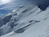  Z prawej Petite Bosse. W lewo skay Tournette (4677m) i Mont Blanc