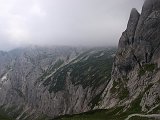  Zejcie do piekielnej doliny i grne pitro prowadzce na Zugspitze